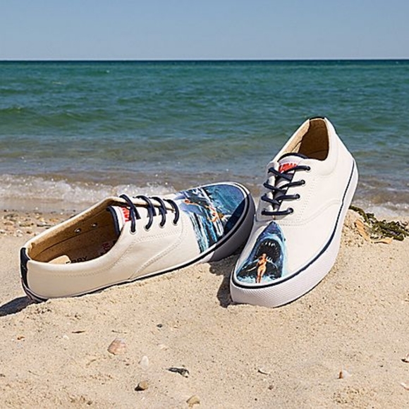 Sperry X Jaws Size 11.5 Men's Striper II CVO Sneaker New With Box. - Picture 3 of 10